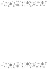 Snow flake decoration, christmas design celebration ornament, snowwall background, frost vector illustration