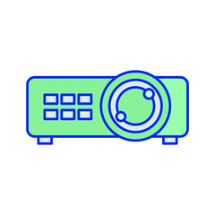 Projector Vector icon which is suitable for commercial work and easily modify or edit it

