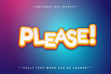 editable cute editable please text effect.logo text.typhography logo