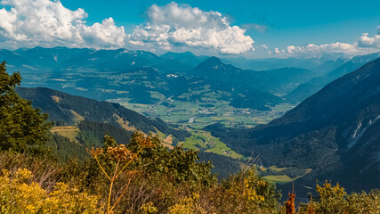 Beautiful alpine summer view at the famous Purtschellerhaus near Berchtesgaden, Bavaria, Germany