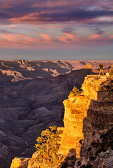 Cape Royal on Grand Canyon at sunrise