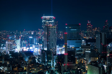 Fototapeta na wymiar 東京都 恵比寿ガーデンプレイスタワーからの渋谷の夜景