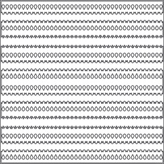  Vector ethnic pattern with symmetrical elements . Repeating geometric tiles from striped elements.Monochrome texture.Black and white pattern for wallpapers and backgrounds.