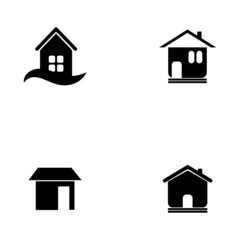 house icon or logo isolated sign symbol vector illustration - Collection of high quality black style vector icons       