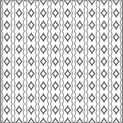 Naklejka premium Vector ethnic pattern with symmetrical elements . Repeating geometric tiles from striped elements.Monochrome texture.Black and white pattern for wallpapers and backgrounds.