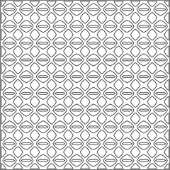 Fototapeta premium Vector ethnic pattern with symmetrical elements . Repeating geometric tiles from striped elements.Monochrome texture.Black and white pattern for wallpapers and backgrounds.