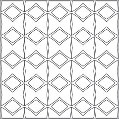 Vector ethnic pattern with symmetrical elements . Repeating geometric tiles from striped elements.Monochrome texture.Black and white pattern for wallpapers and backgrounds.