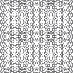 Vector ethnic pattern with symmetrical elements . Repeating geometric tiles from striped elements.Monochrome texture.Black and white pattern for wallpapers and backgrounds.