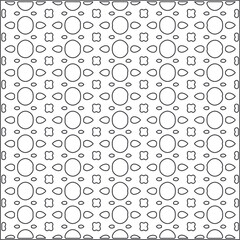 Vector ethnic pattern with symmetrical elements . Repeating geometric tiles from striped elements.Monochrome texture.Black and white pattern for wallpapers and backgrounds.