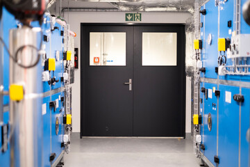 door in a room with ventilation (Zürich, Switzerland)