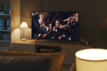 Classical music concert live on TV