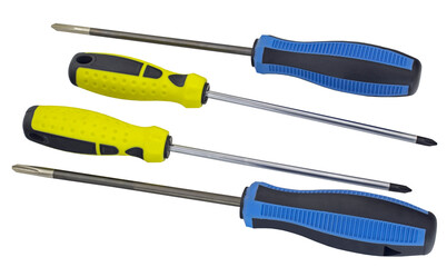 Screwdrivers isolated on a white