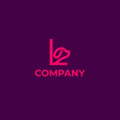 Logo with a combination of Letter L and animal or dog. This logo is perfect for a business that deals with a pet clinic or pet shop.