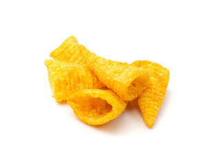 Corn Cone Isolated, Puffs with Spices