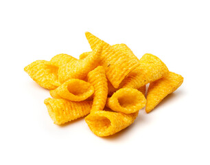 Corn Cone Isolated, Puffs with Spices