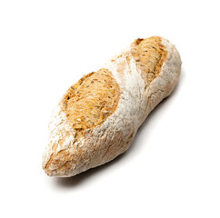 Homemade Freshly Baked Traditional Bread Isolated