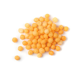 Corn Balls Isolated, Puffs with Spices