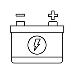 Accumulator battery Vector icon which is suitable for commercial work and easily modify or edit it