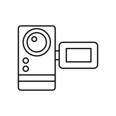 Recording camera Vector icon which is suitable for commercial work and easily modify or edit it

