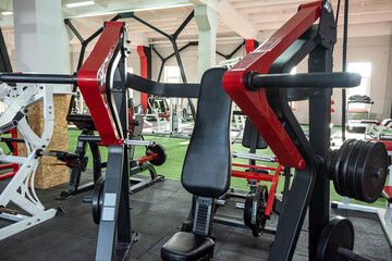 promising new gym where people go to maintain their fitness and health.