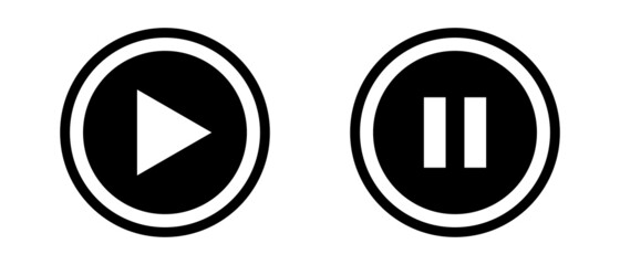 A set of icons for the play and pause buttons.