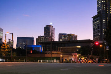 東京都千代田区 夕暮れの首相官邸