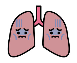肺　キャラクター　病気