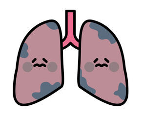 肺　キャラクター　肺がん