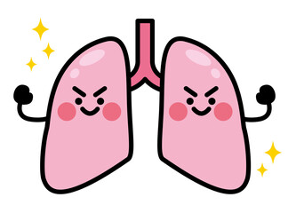 肺　キャラクター　健康
