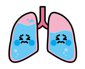 肺　キャラクター　肺水腫