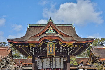 Obraz premium 北野天満宮の三光門