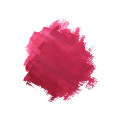 Watercolor brush stroke dark pink design