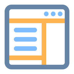 Obraz premium layout colored line icon