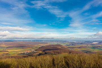 Fototapeta premium Winterwanderung durch die schöne Vorderrhön bei Mansbach - Hessen 