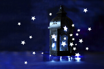 Black Lantern Against Blue