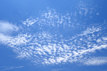 Fototapeta na wymiar 真夏の青空と雲