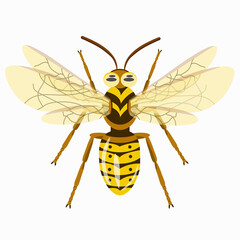 wasp, a striped insect with wings, extracts honey, lives in an apiary