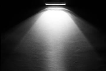 LED black flashlight for background. abstract spotlight on white texture. picture backdrop for add...