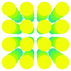 Aesthetic geometric brochures . Bauhaus poster . Modern art .Abstract  composition . Dots in perspective. Contemporary vector  design 