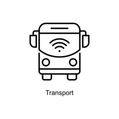 Transport vector outline Icon Design illustration. Internet of Things Symbol on White background EPS 10 File