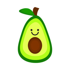 avocado funny design vector 