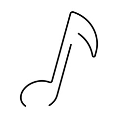 note icon on white background, vector illustration.