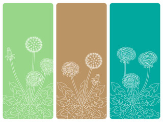 タンポポのおしゃれなイラスト