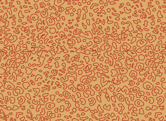Abstract Fringed Leopard Spot Strokes Seamless Pattern Perfect Trendy Fashion Design Stylish Colors Vector Art
