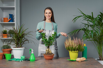 Woman giving gardening classes