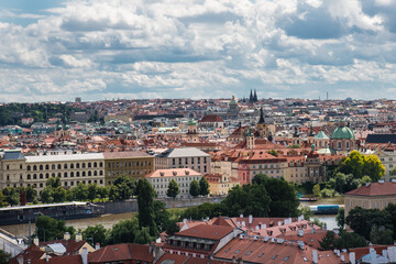 Fototapeta na wymiar Clouds over Prague