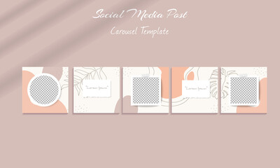 Social media post banner carousel template © ankh