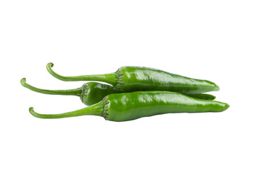  green chili isolated on  white background
