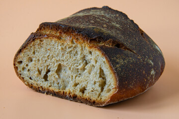 Loaf of homemade rye bread