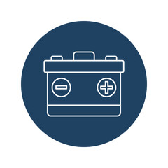 Battery Accumulator Vector icon which is suitable for commercial work and easily modify or edit it

